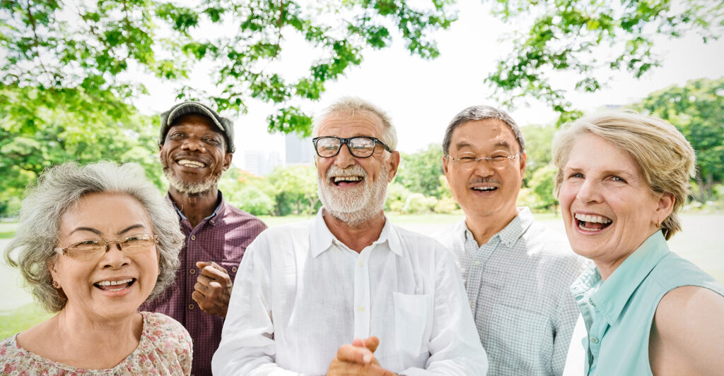 Image of a g roup of elderly people